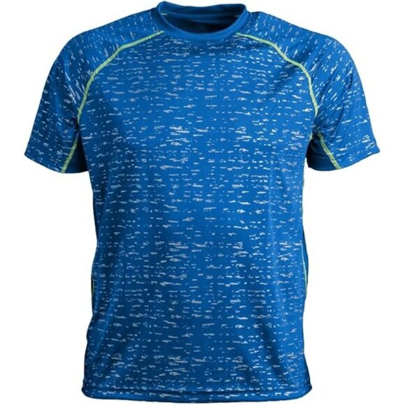 Wildspark Mens Performance T-Shirt Size 3XL Blue Reflective Short Sleeve NEW - Picture 1 of 8